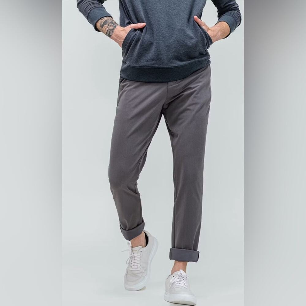 Ministry of Supply Men's Pace Tapered Chino Medium Grey 32R NWT